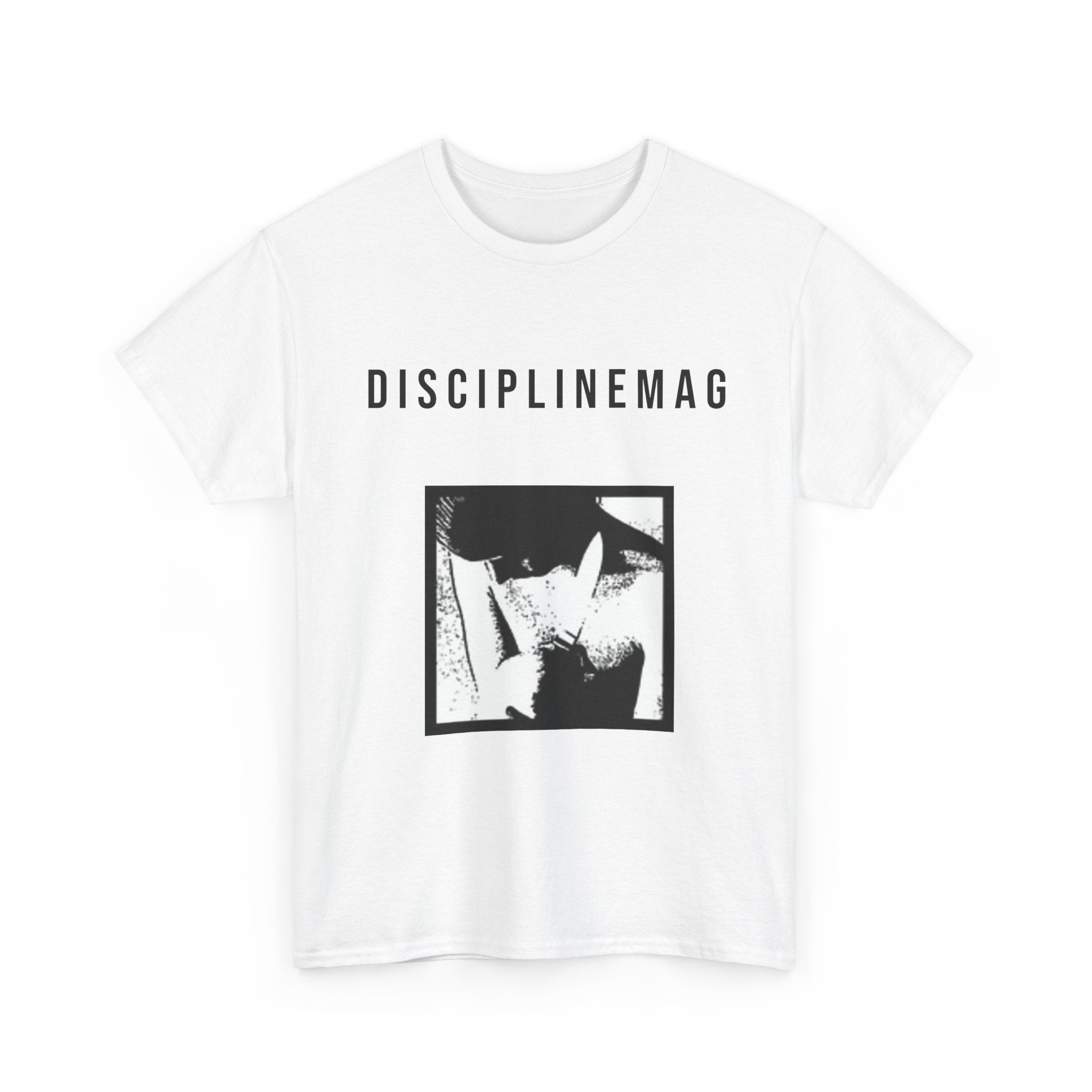 DISCIPLINE MAG "F#CKED BY NOISE" T-SHIRT [WHITE]