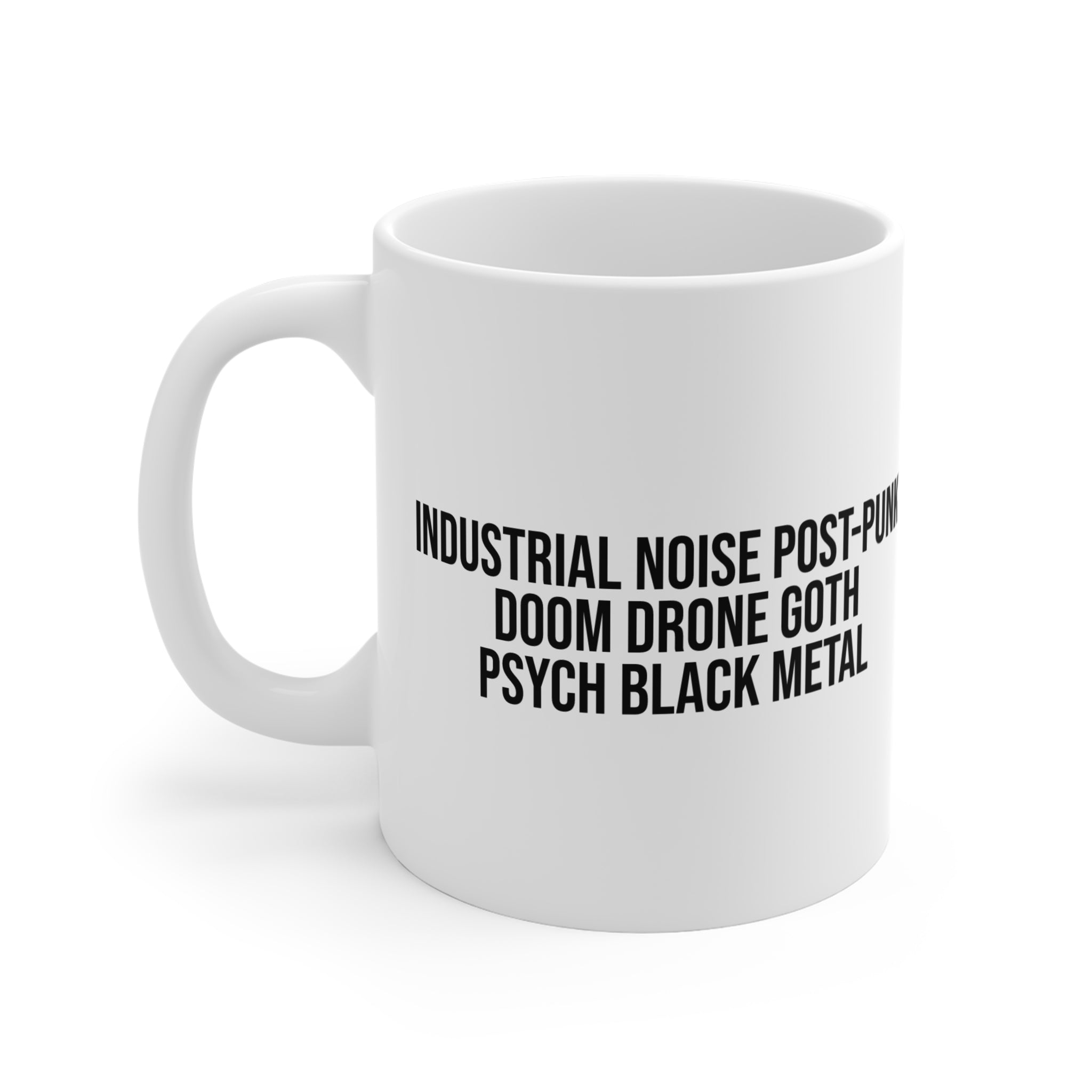DISCIPLINE MAG COFFEE MUG - GENRES [WHITE]