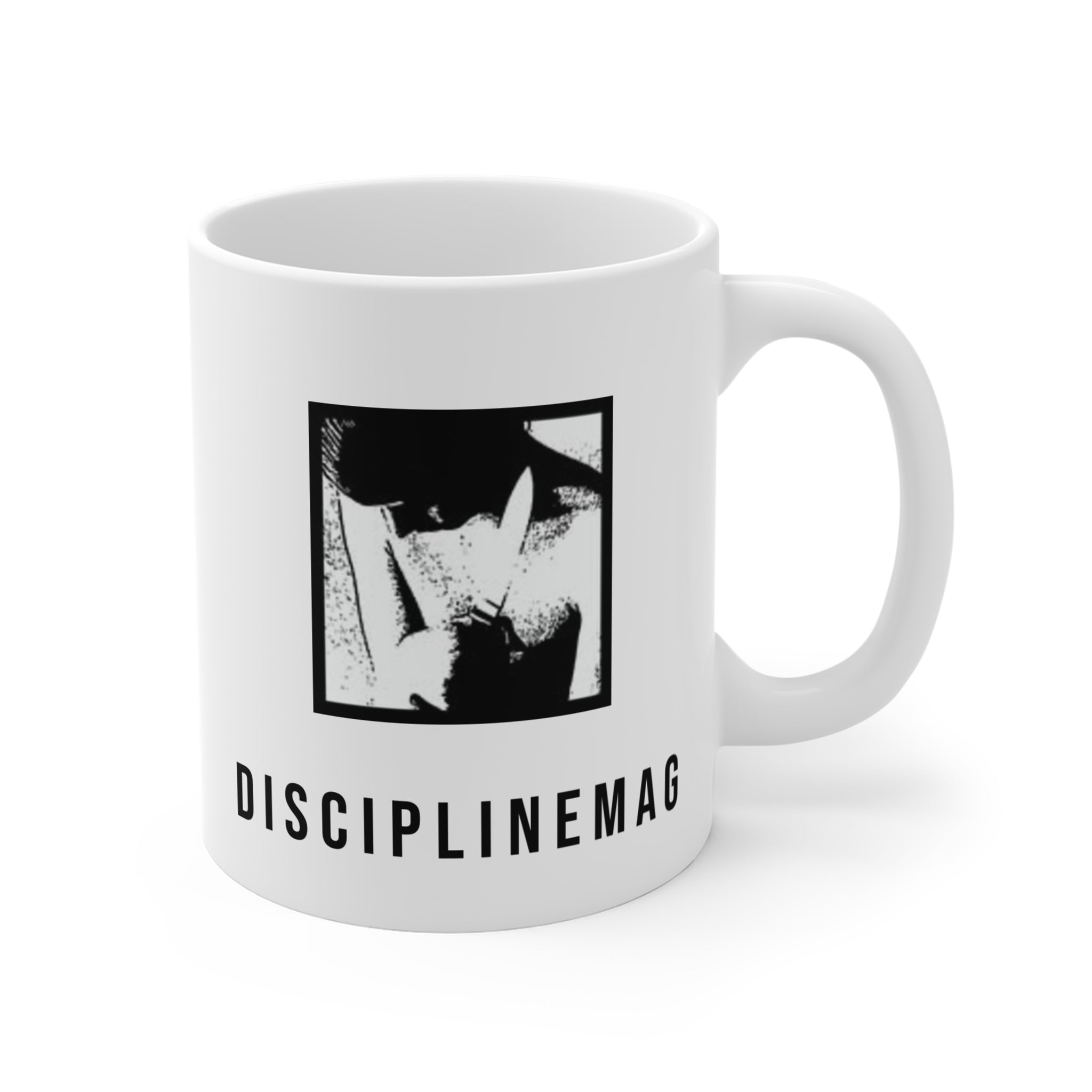 DISCIPLINE MAG COFFEE MUG "F#CKED BY NOISE / CONSUMED BY COFFEE"