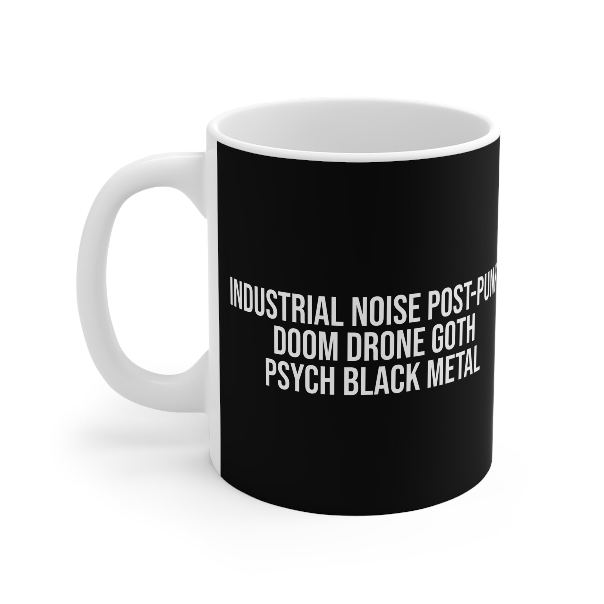 DISCIPLINE MAG COFFEE MUG - GENRES [BLACK]