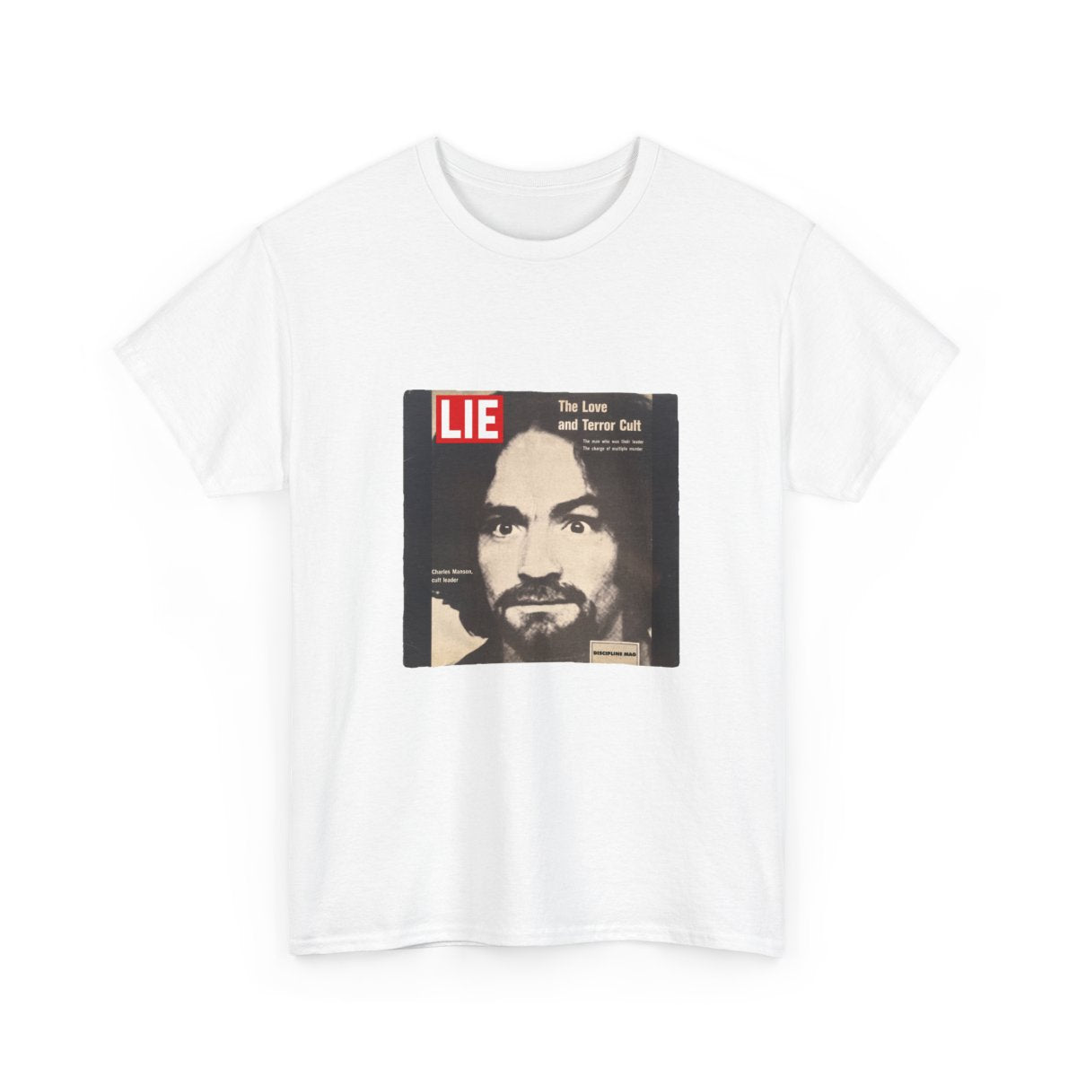 Charles Manson Lie T-Shirt in White