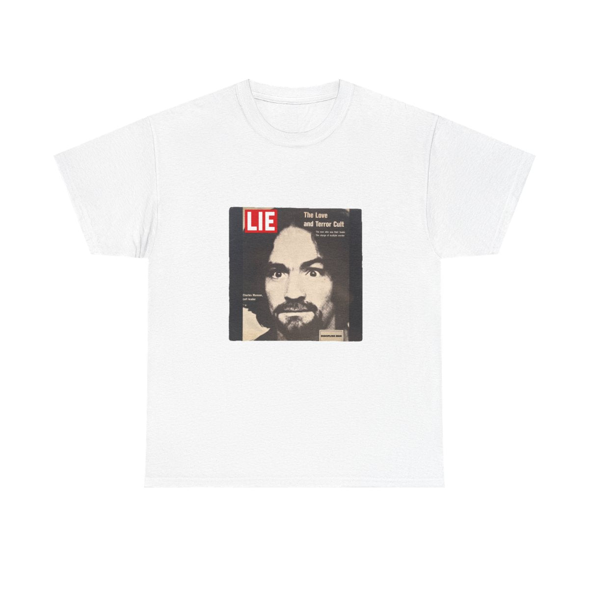 Charles Manson Lie flat T-Shirt in White