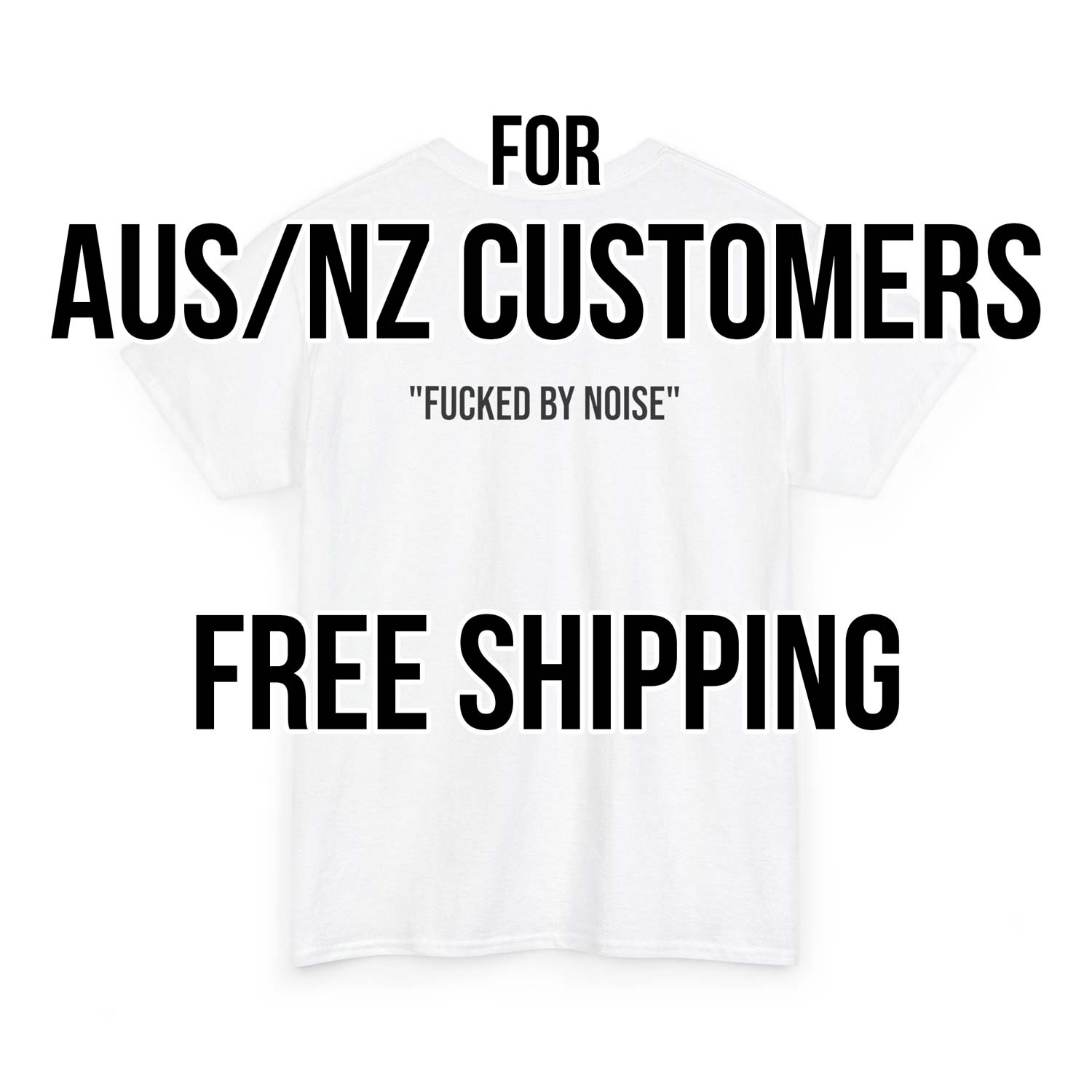 "F#CKED BY NOISE" T-SHIRT [AU SUPPLIER/FREE DELIVERY]